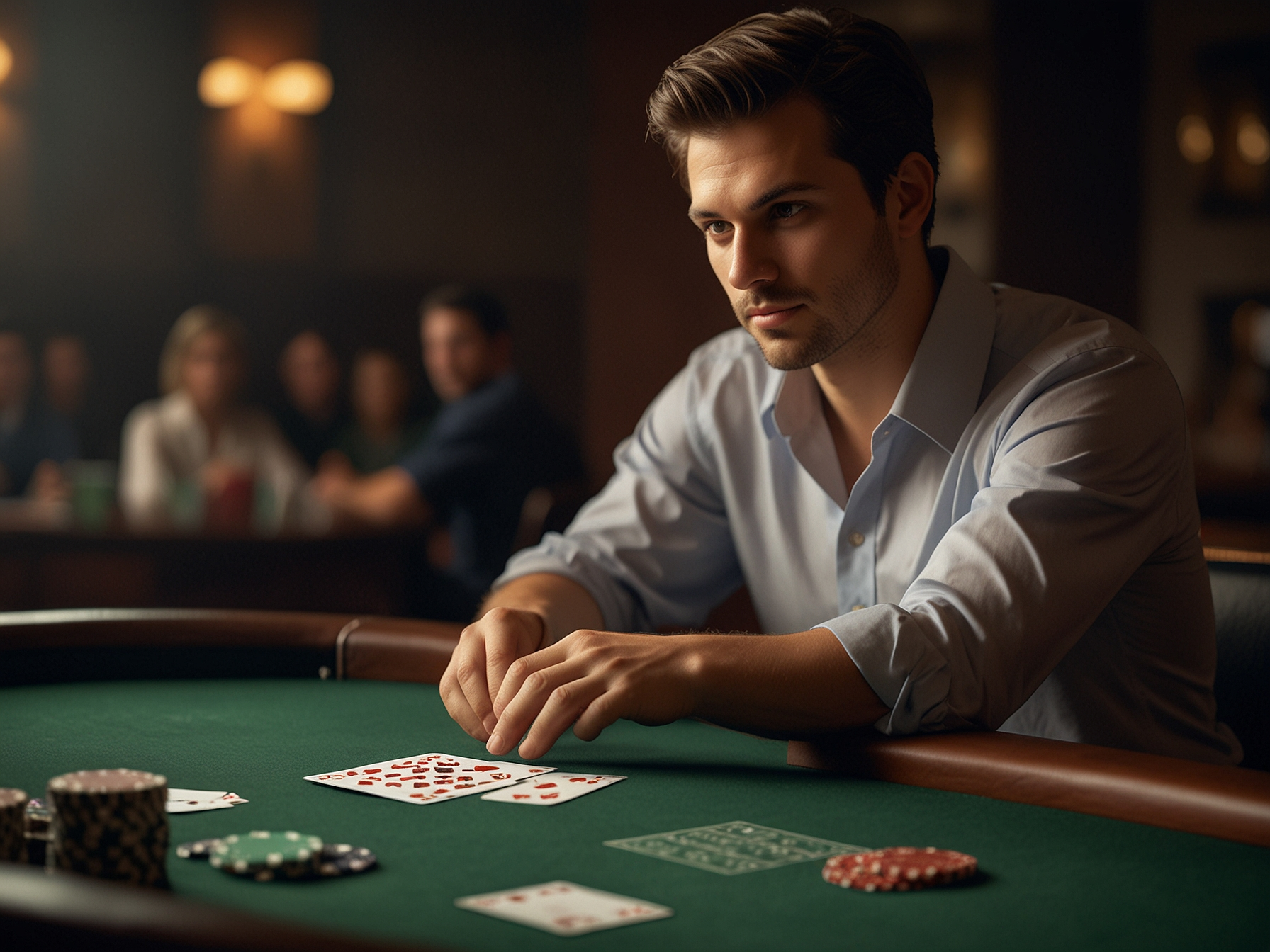 Krupier prowadzący grę na żywo