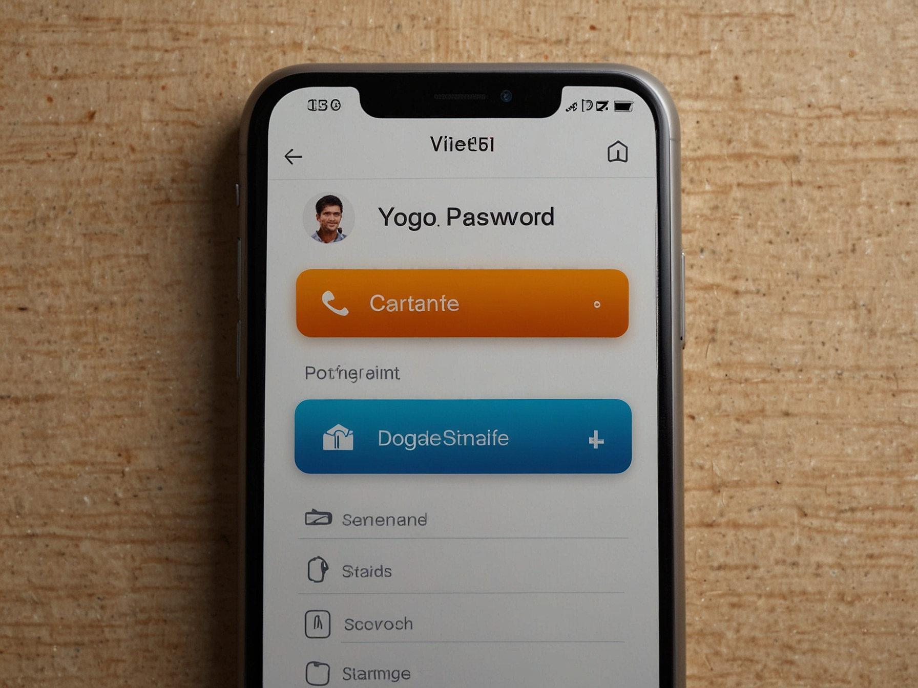 Ilustracja formularza logowania na urządzeniu mobilnym